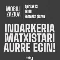 Elkarretaratzea: 'Indarkeria matxistari aurre egin!'