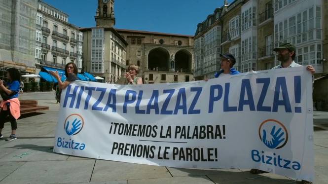 'Hitza plazaz plaza' ekimenak Zarautzen egingo du geldialdia larunbatean
