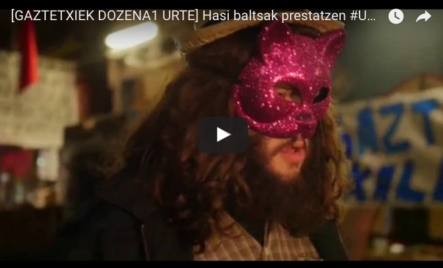 [BIDEOA] Badator Azpeitiko Gaztetxearen baltsa jaitsiera