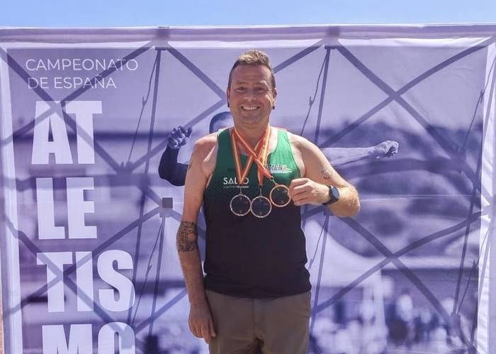 Alberto Rebollok brontzezko hiru domina lortu ditu Egokitutako Espainiako Atletismo Txapelketa Absolutuan