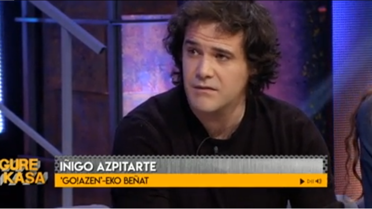 Bideoa: Iñigo Azpitarte 'Gure Kasa' telesaioan izan da