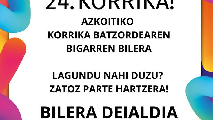 Bilera: Azkoitiko Korrika batzordea