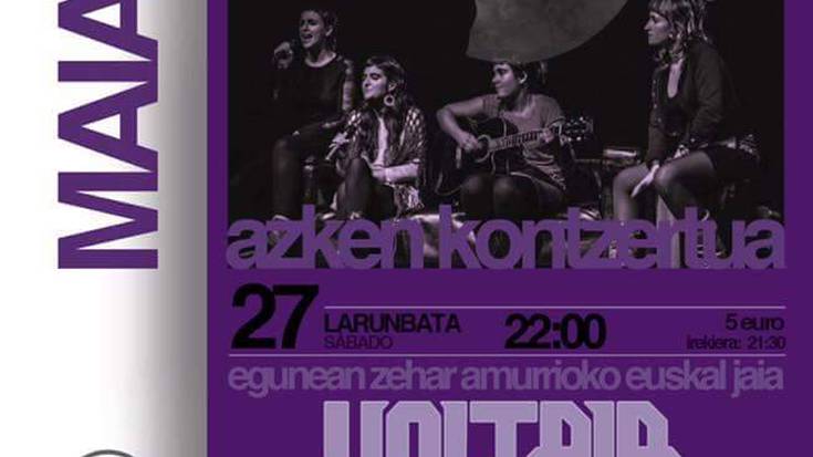 Amurrioko Euskal Jai egunean, larunbatean, joko du Voltaiak