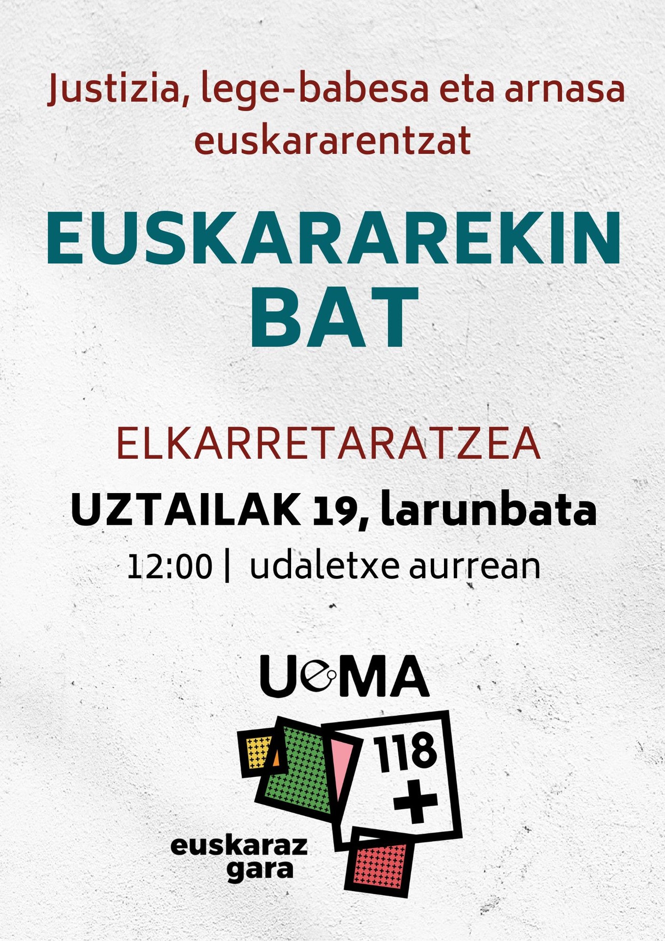 Zaparraiek bat egin du UEMAk deitutako elkarretaratzearekin