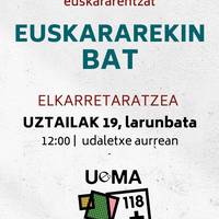 Elkarretaratzea: 'Justizia, lege-babesa eta arnasa euskararentzat'