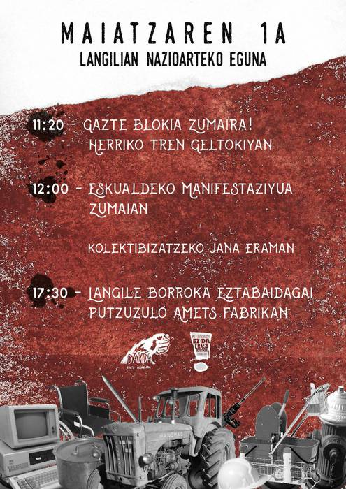 Dandak Maiatzaren 1eko ekitaldietan parte hartuko du