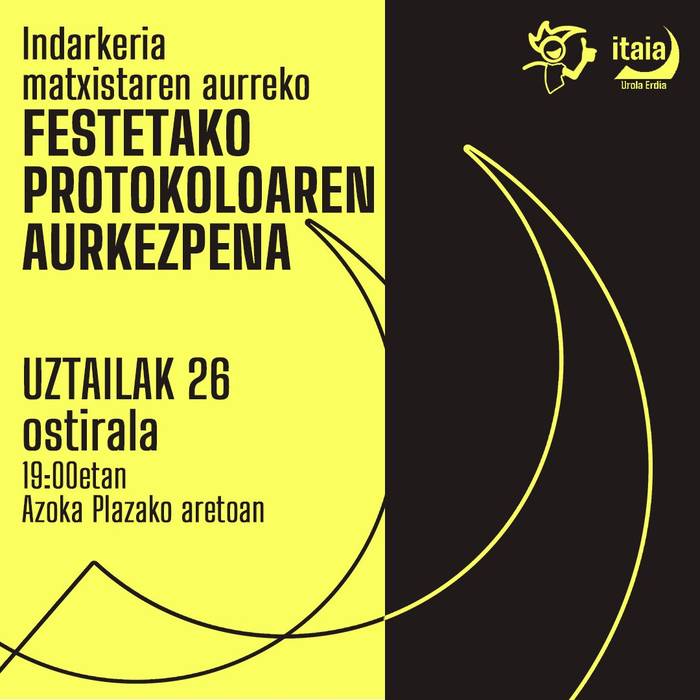 Eraso matxisten aurkako protokoloaren aurkezpena
