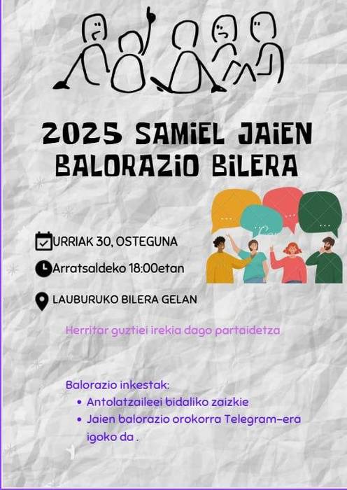 San Migel jaien balorazio bilera