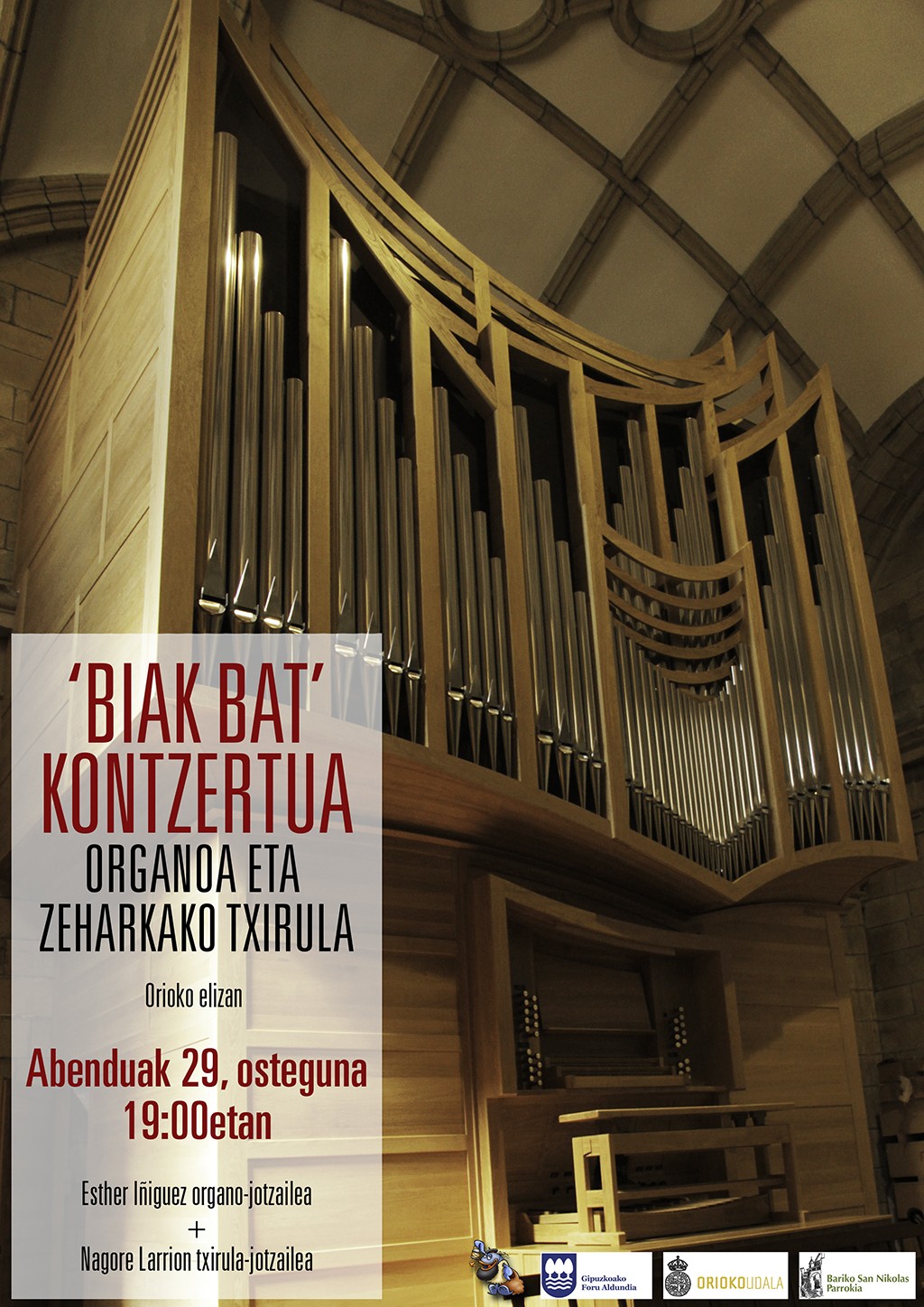 Organo eta zeharkako txirula kontzertua