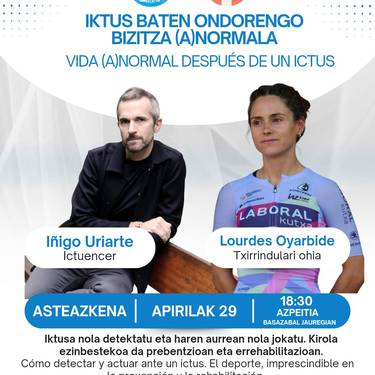 Hitzaldia: 'Iktus baten ondorengo bizitza (a)normala'