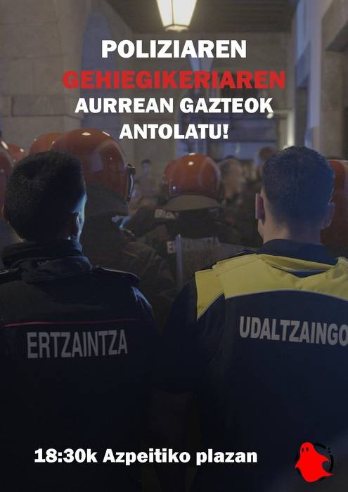 Elkarretaratzea: 'Poliziaren gehiegikeriaren aurrean gazteok antolatu'