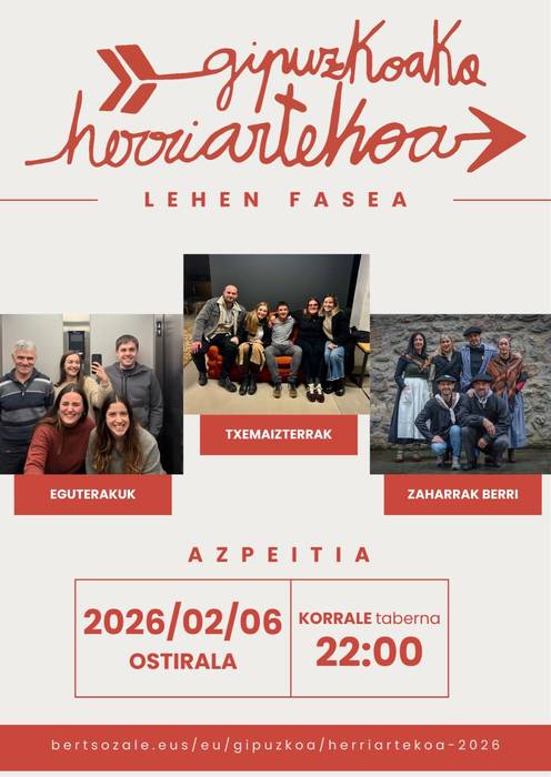 Gipuzkoako Herriarteko Bertso Txapelketako saioa