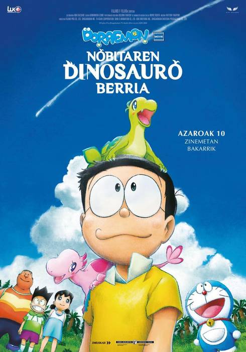 Zinema: 'Doraemon: Nobitaren dinosauro berria'