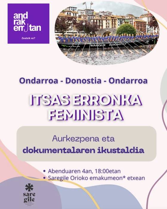 Aurkezpena eta dokumentalaren proiekzioa: Itsas Erronka Feminista