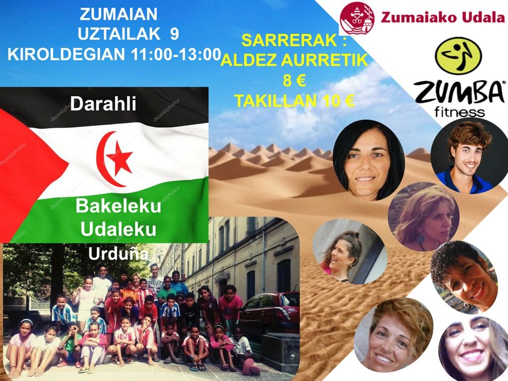 Bakelekuaren aldeko zumba saio solidarioa