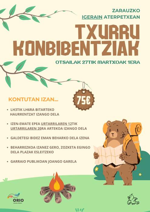 Zarauzko Igerain aterpetxera asteburu pasa antolatu du Txurrumuskik