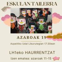 LH1-eko haurrentzat eskulan tailerra