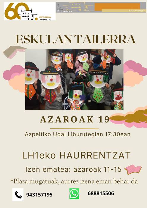 LH1-eko haurrentzat eskulan tailerra