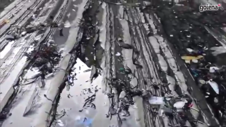 Flyschera zikinkeria ibaietatik iristen da