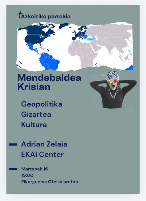 Hitzaldia: 'Mendebaldea krisian. Geopolitika, gizartea, kultura'