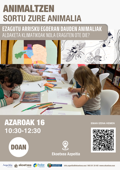 Tailerra: 'Animaltzen, sortu zure animalia'