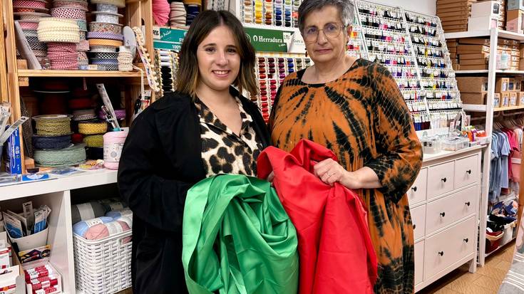 Zarauzko banderen atzeko lana