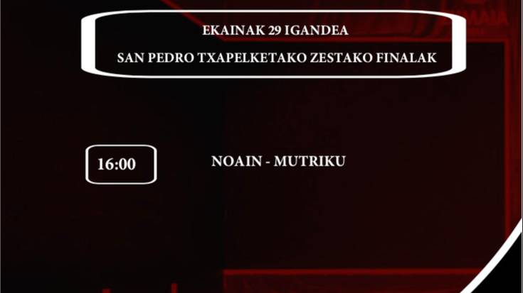 Aste honetako pilota partidak