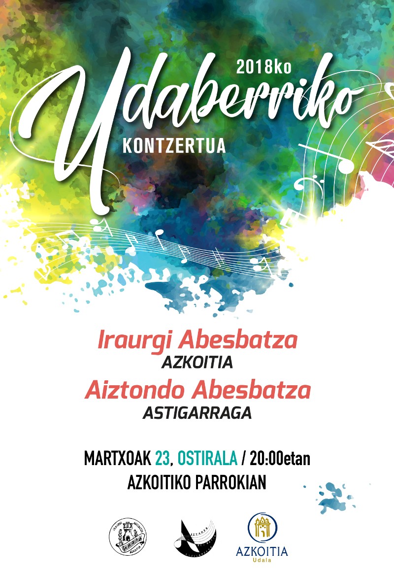 Udaberriko Kontzertua eskainiko du Iraurgi Abesbatzak 