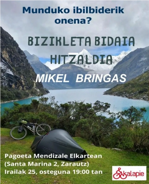Hitzaldia: 'Munduko ibilbiderik onena?' hitzaldia, Kalapieren eskutik