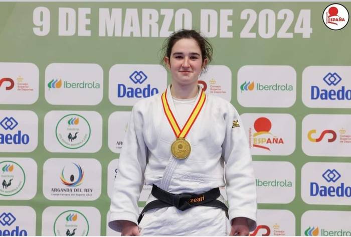 Naiara Villasante Espainiako txapeldun judoko junior mailan