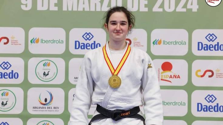 Naiara Villasante Espainiako txapeldun judoko junior mailan