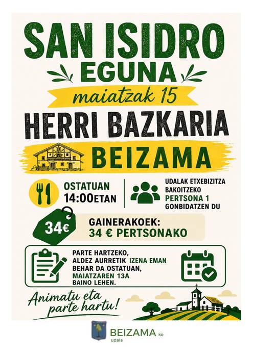 San Isidro eguneko herri bazkaria