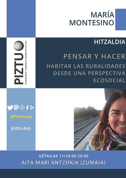 Hitzaldia: 'Pensar y hacer. Habitar las ruralidades desde una perspectiva ecosocial'