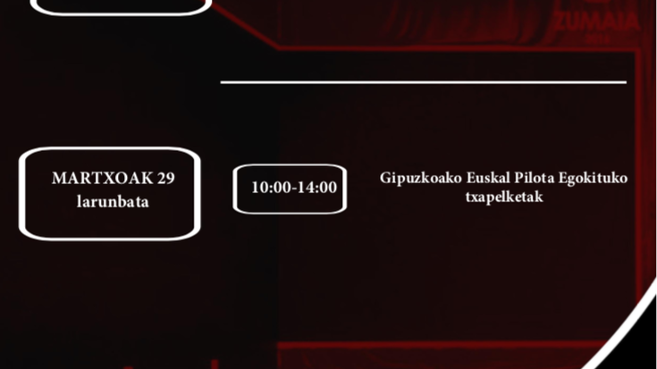 Aste honetako pilota partidak