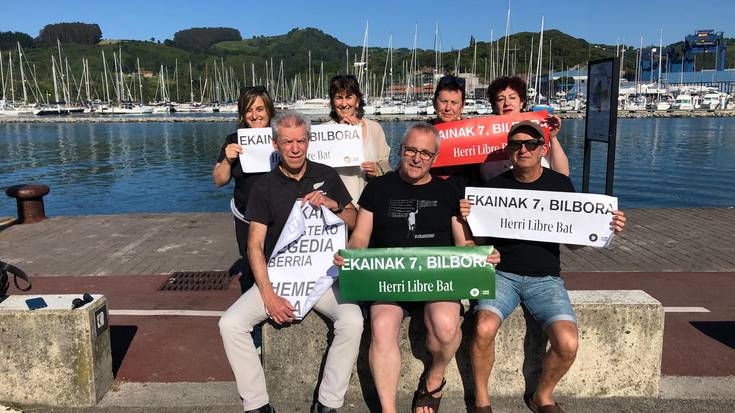 Larrainako kideek ere ekainaren 7an Bilbora joateko deialdiarekin bat egin dute