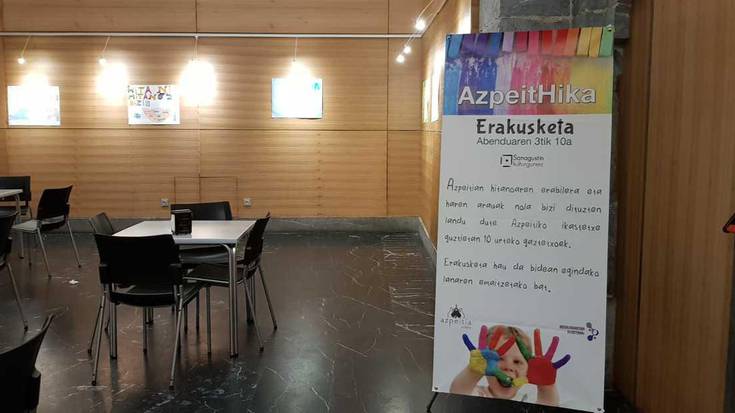 Herriko gaztetxoek hitanoaren inguruan osatutako irudiak bildu dituzte Sanagustinen