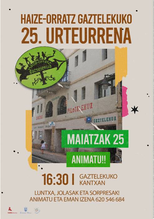 Haize-Orratz Gaztelekuko 25. urteurrena