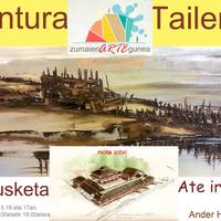 Zumaienarte guneko pintura tailerreko erakusketa