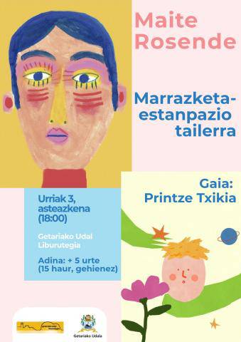 Marrazketa eta estanpazio tailerra izango da gaur Getariako liburutegian