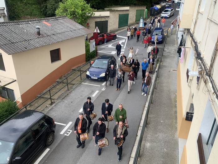 Resurrexita, prozesioa eta meza, Pazko Igandez