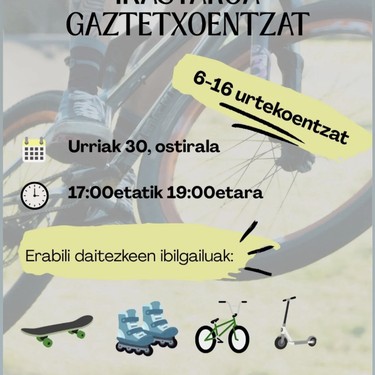 Pump trackean ikastaroa gaztetxoentzat