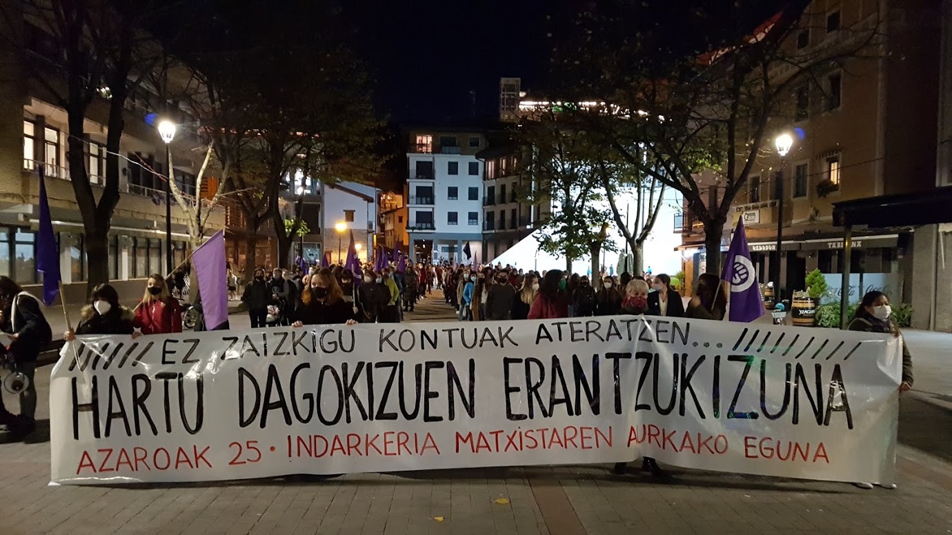 Indarkeriarik gabeko bizitzak aldarrikatuko dituzte bihar