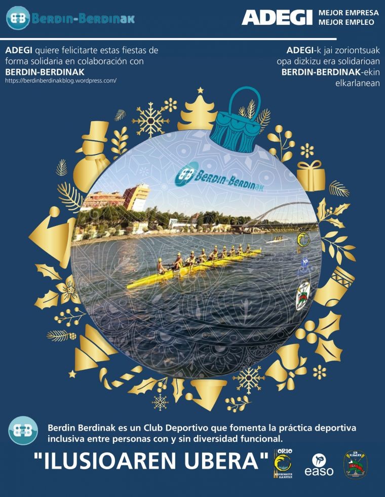 Berdin-Berdinak elkartea ADEGIren aurtengo Gabonetako postalean