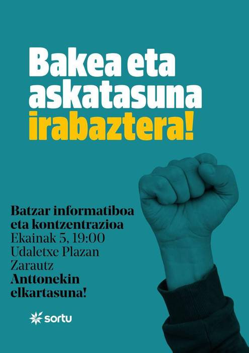 Kubatiri babesa adierazteko elkarretaratzea