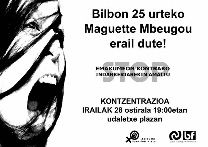 Bilboko hilketa matxista salatzeko  elkarretaratzea deitu dute biharko