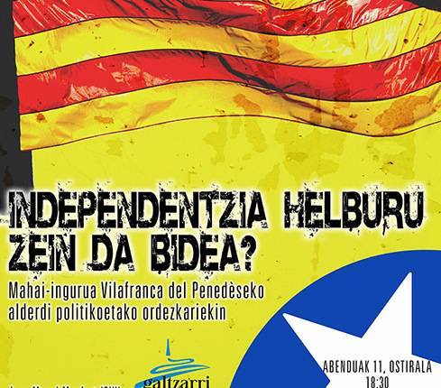 Kataluniako independentzia prozesua hizpide izango da ostiralean Orion