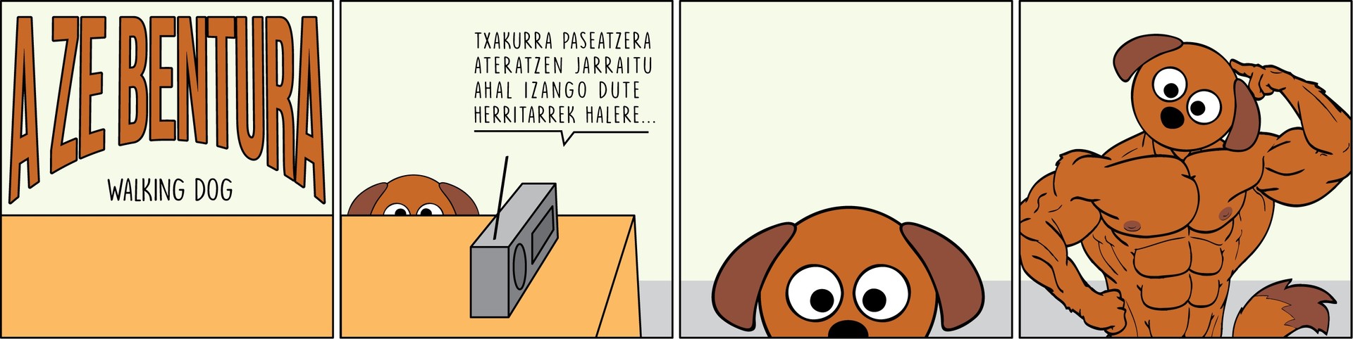Enoken bigarren zinta, txakurrarekin kalera ateratzeko aukeraz