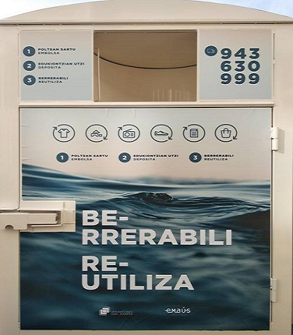 Arropa biltzeko edukiontziak aldatuko dituzte asteburuan