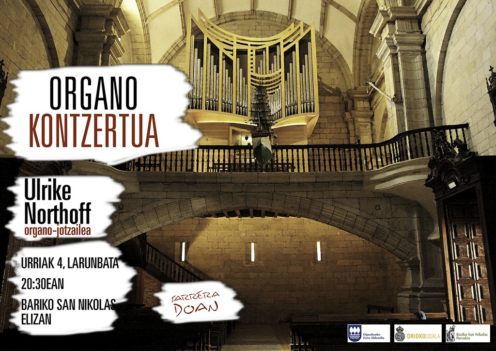 Kartelak: Organo kontzertua urriaren 4an