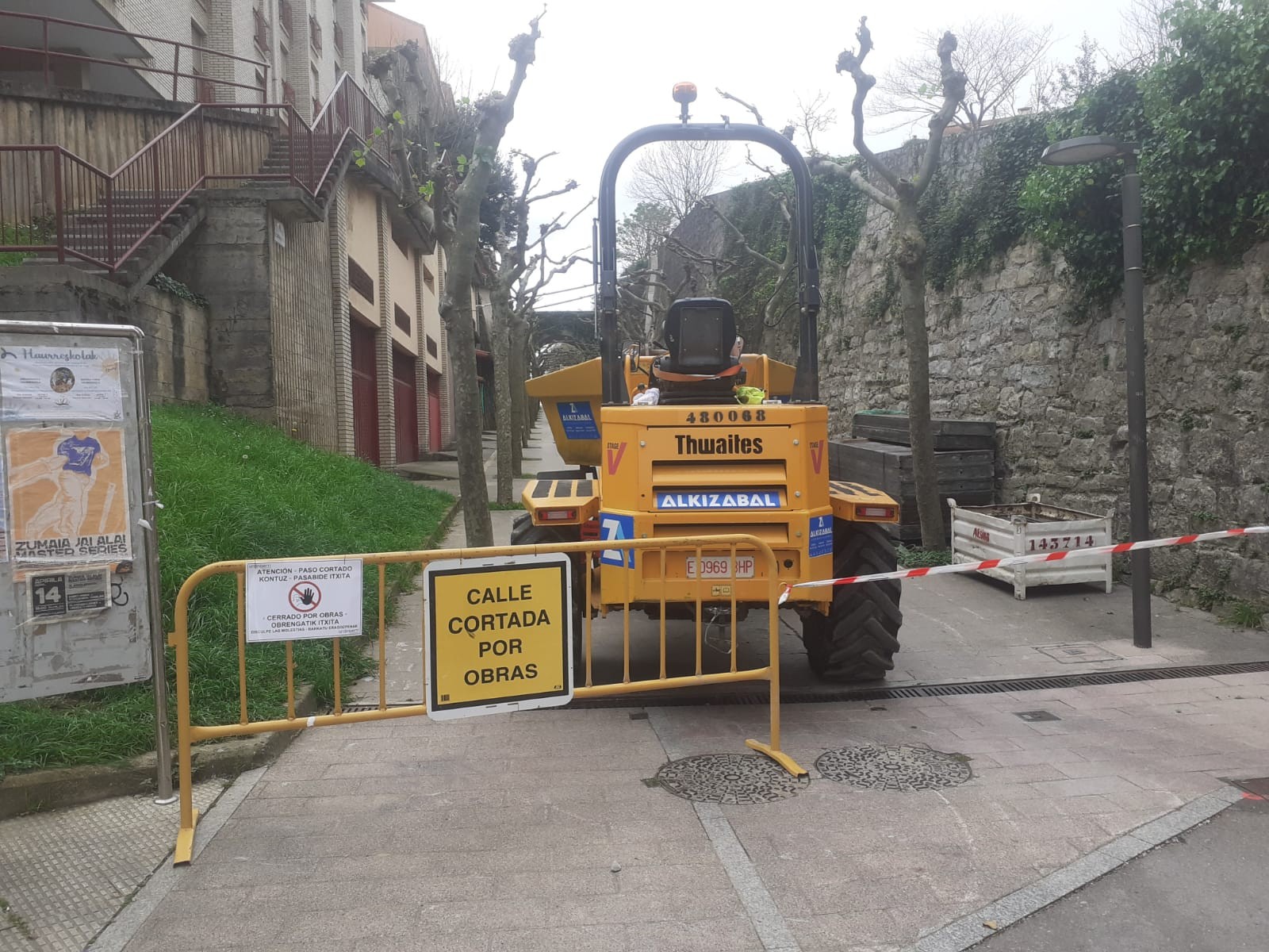 Calle cortada